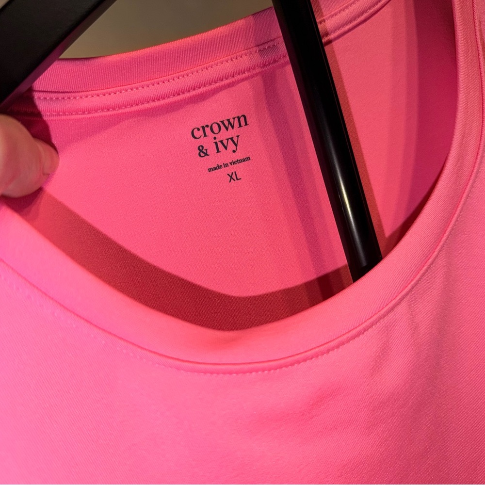 crown & ivy Pink Scallop-Edge Skort and Top Matching Set - Picture 7 of 7